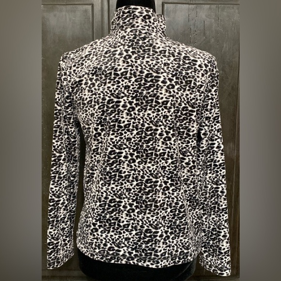 Kim Rogers’ animal print gray blk velvet jacket - Size PS - Picture 3 of 11